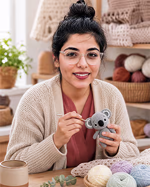 Ichraq Crea portrait shown on a tablet